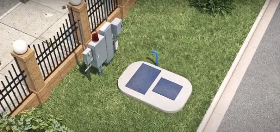 vent pipe on pump station