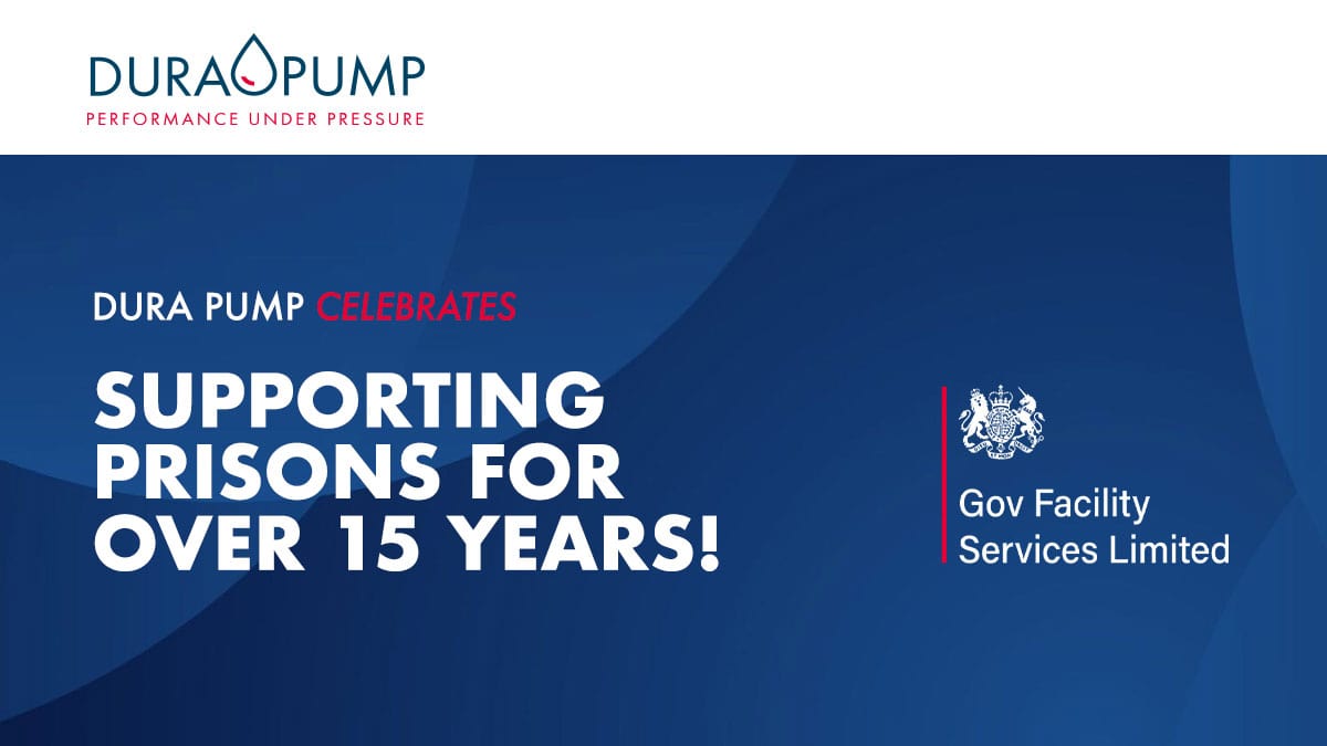 Dura Pump Celebrates Supporting Prisons for over 15 years!