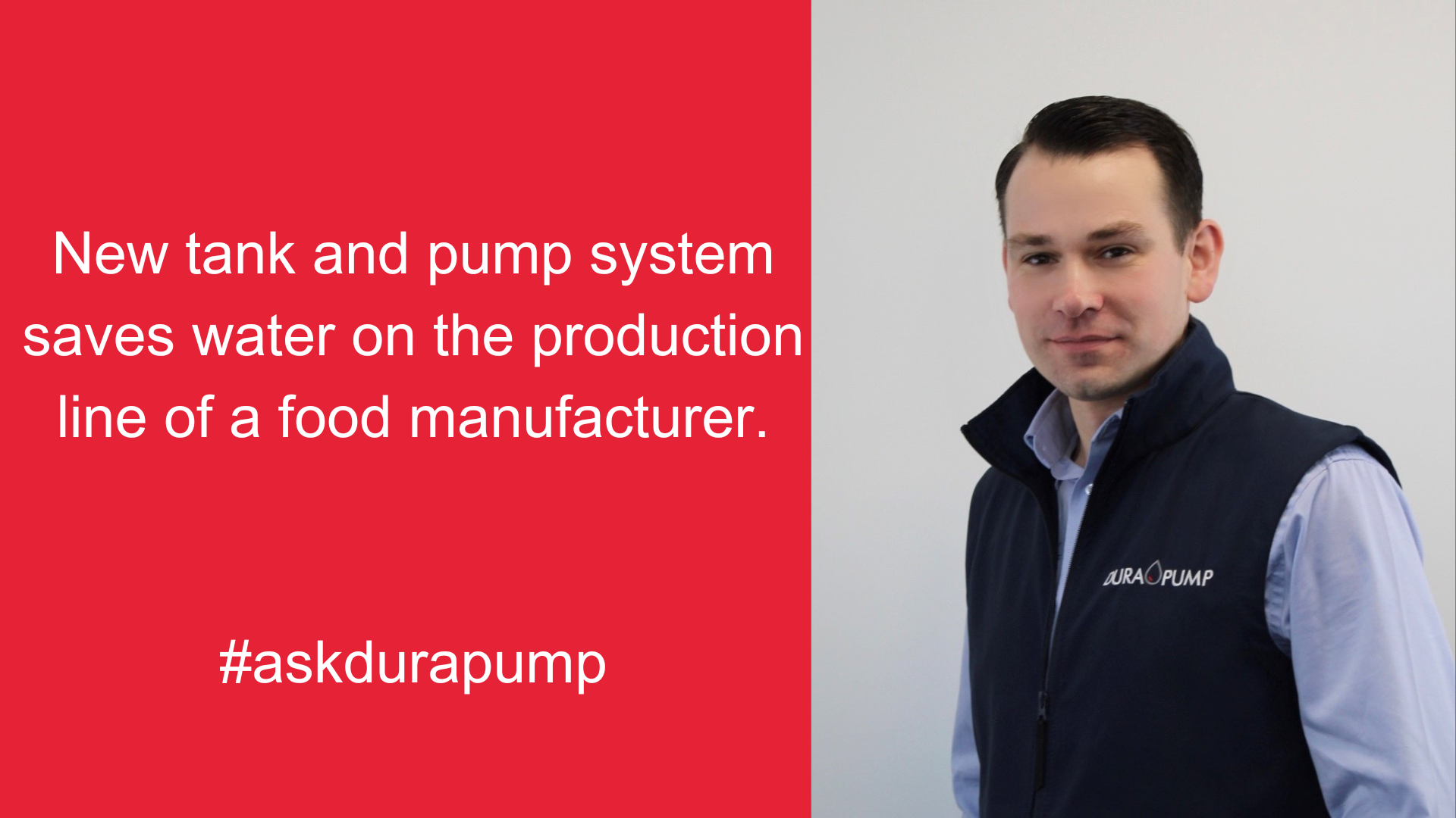 Video of Ross demonstrating a pump solution for food manufacturer