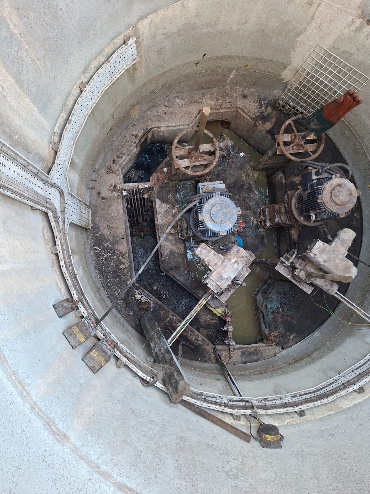 Cleaned pit